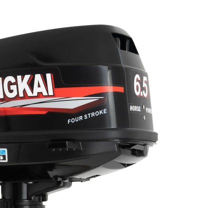 4-Stroke 6.5HP Outboard Motor 123CC, Gasoline Engine with with CDI Ignition & Water-cooling System for Inflatable Fishing Boat