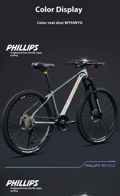 Magnesium Alloy26Inch mountain bike for adults men women, teenagers, and students33Speed Bike Disc Brake Shock Absorption