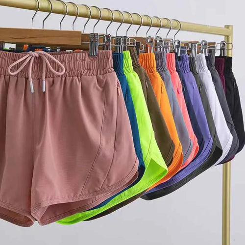 Women's Anti-Explosion 2 in 1 Sports Shorts Quick Dry Running Yoga Shorts Summer Thin Athletic Outdoor Shorts