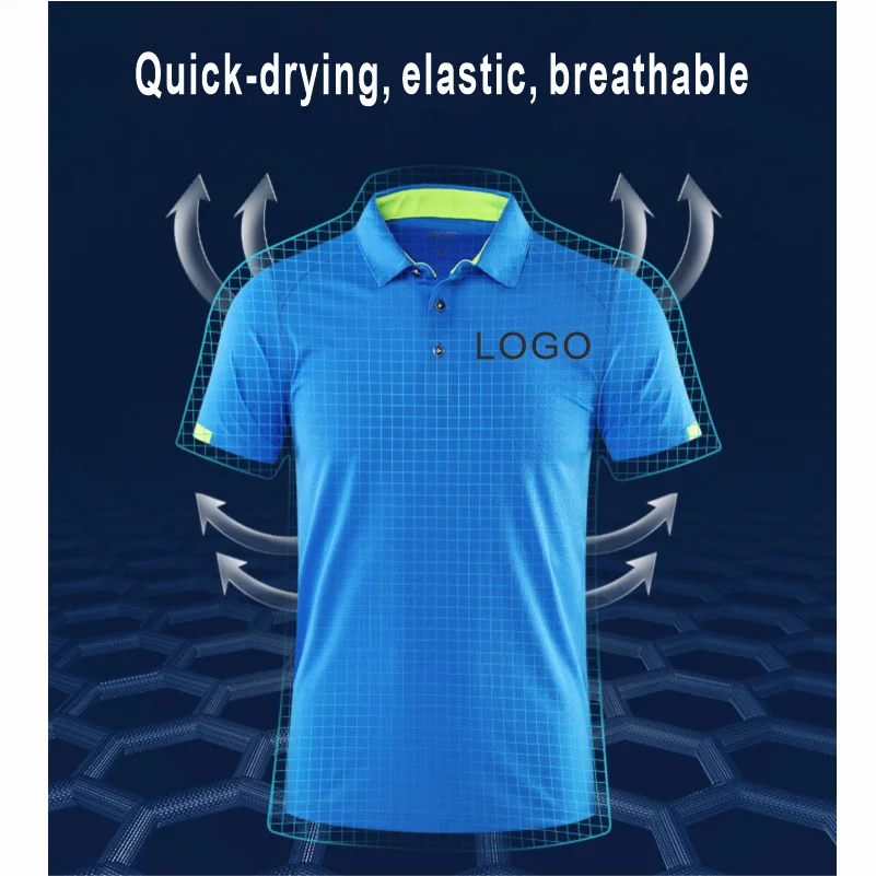 ZXL Quick-drying Sports Polo Shirt Custom Logo  Company Brand Design Print Embroidery Breathable Lapel Short Sleeve Polo Shirts