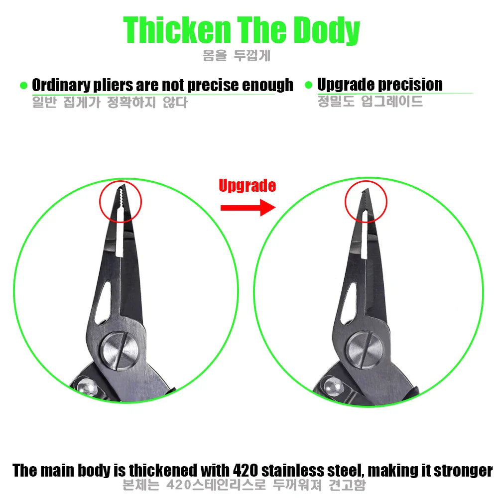 New Multifunctional Fishing Pliers Accessories 420 Stainless Steel Body Scissors Line Cutter Hooks Remover Outdoor Fishing Tools