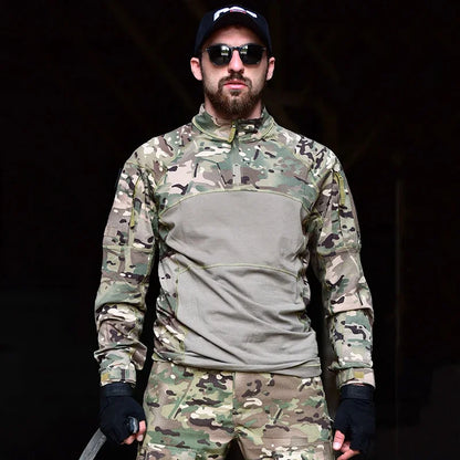 Men's Camouflage Hunting Combat T-Shirt – Tactical Outdoor Tee