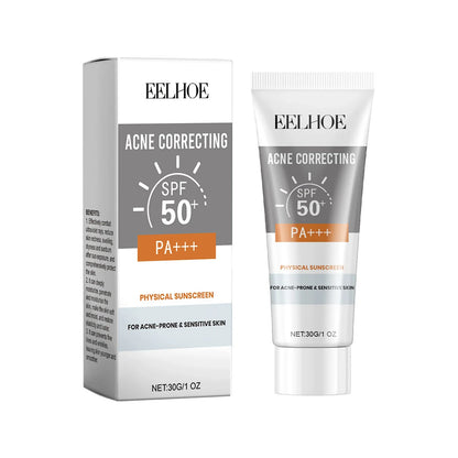 EELHOE 30g Vitamin E Sunscreen Long-lasting Moisturizing Anti-UV Anti-dry Skin SPF 50 Cream Maintains Elasticity Glow Skin Care
