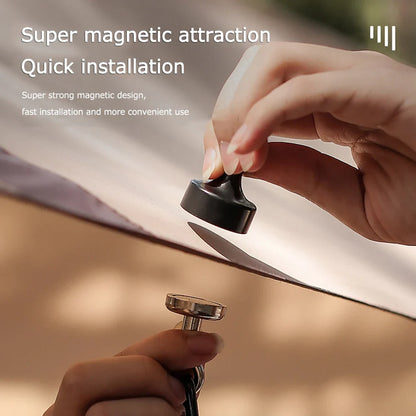 30-1PCS Camping Magnetic Hook Strong Suction Separable Multifunctional Outdoor Tent Canopy Carabiner Magnet Hanger Clip Tools