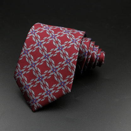 8 cm Tie Gravatas Newest Design Woven 8 cm Silk Necktie Wedding Business Suit Accessories Blue Man Dot Fit Group Party Office