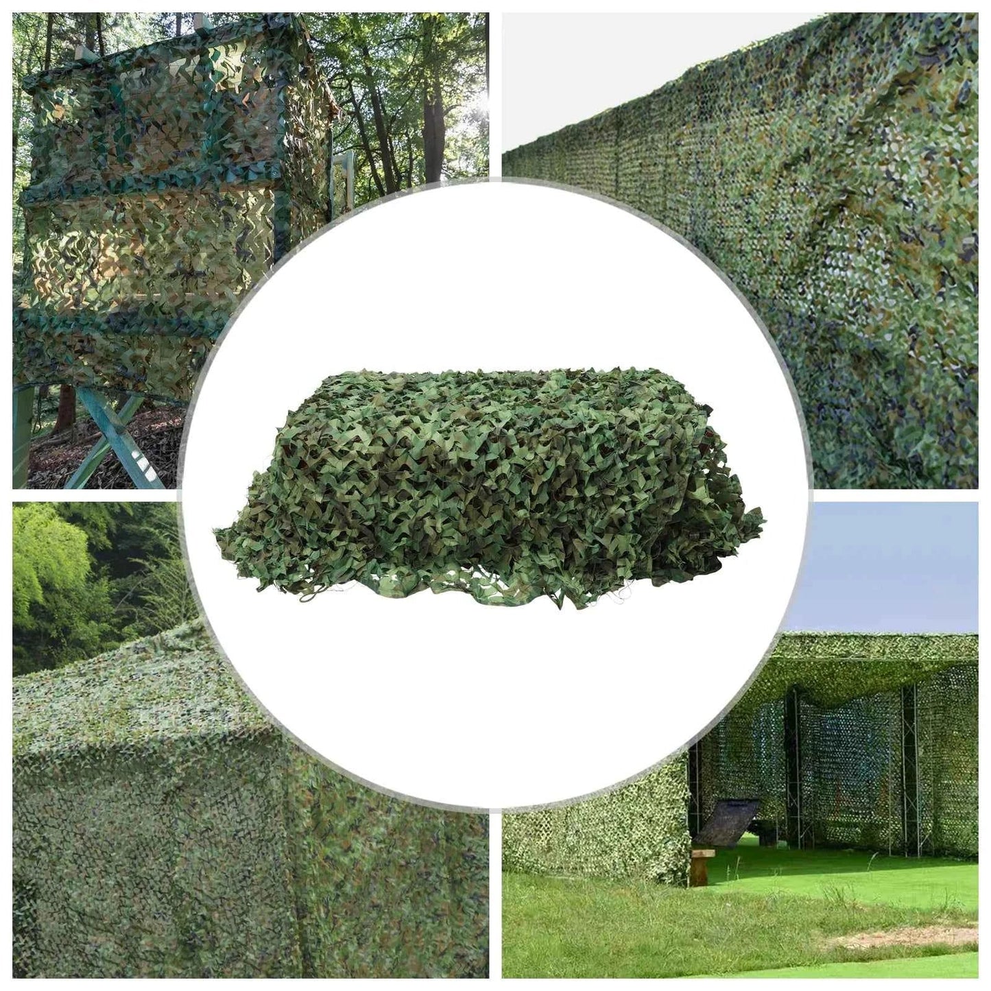 Camo Netting Camouflage Net Blind – 210D Oxford, Waterproof, Cuttable, for Hunting, Camping & Sunshade