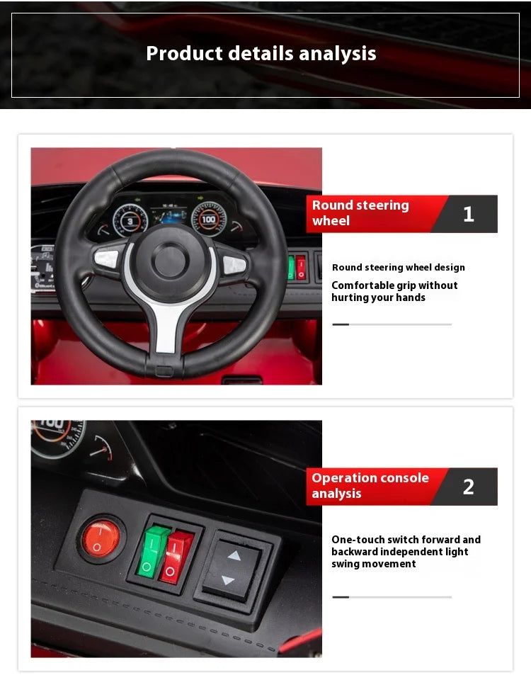 Children's Electric Vehicles Male and Female Remote Control Self Driving Four-wheel Drive Batteries Toy Ride On Cars