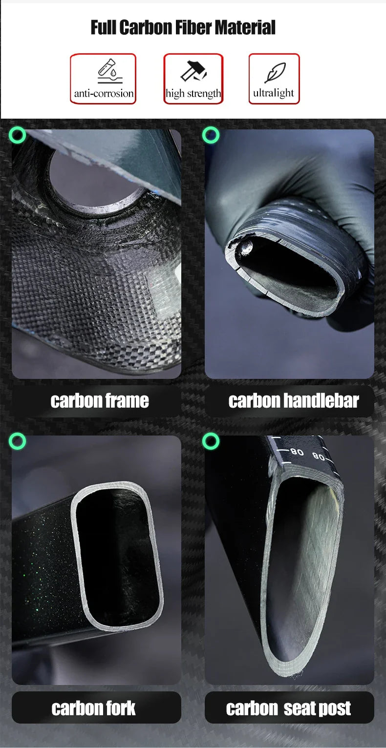 Twitter Full Carbon Road Bike Wireless Electronic Shifting WheelTop EDS TX 2X12 Speed Hydraulic Disc Brake Adult Men's Bicycle