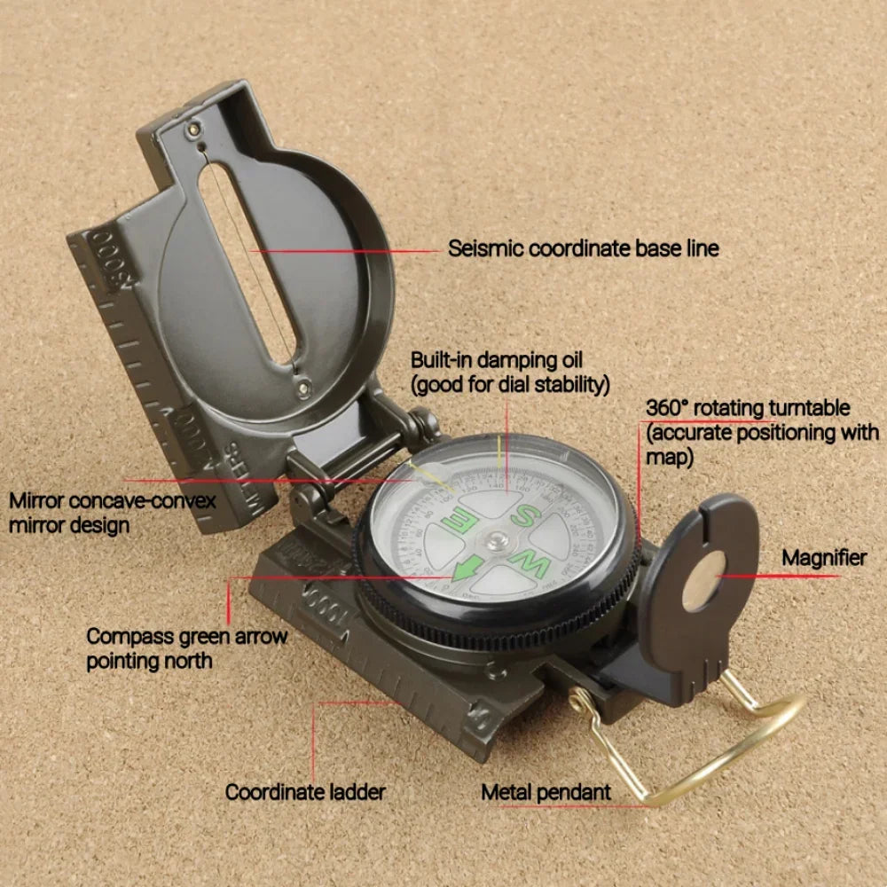 Waterproof High Precision Compass Outdoor Gadget Sports