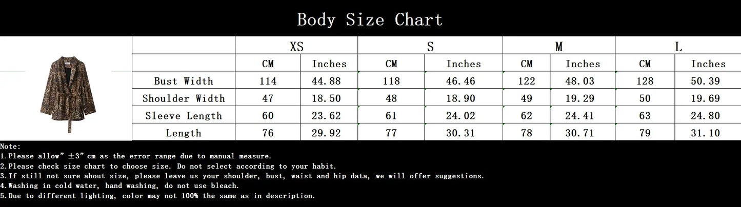 KONDALA Vintage Leopard Print Women Suits V Neck Sashes Long Sleeve Oversized Blazer+Wide Leg Pants Fashion 2025 Autumn Suits