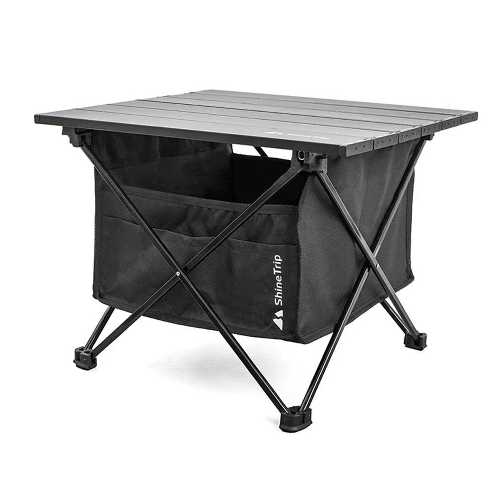 Camping Folding Table Under-Storage Bag – 600D Oxford, Waterproof, Foldable, Black