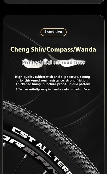 Magnesium Alloy26Inch mountain bike for adults men women, teenagers, and students33Speed Bike Disc Brake Shock Absorption