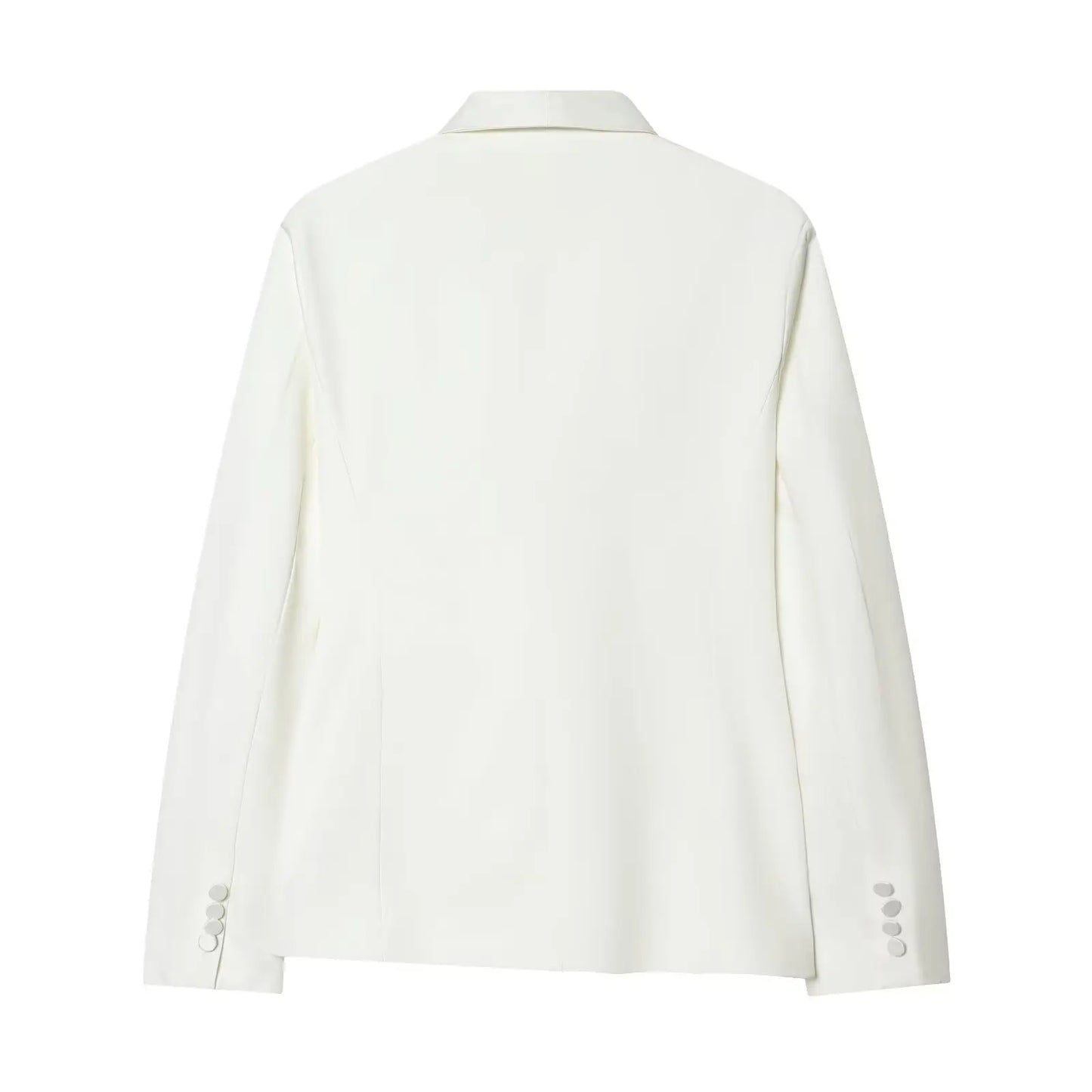 HH 2026 Women New Fashion Solid 2-Piece Set Single Button Long Sleeve Blazer Jacket+High Waist Zipper Pockets Solid Long Pants