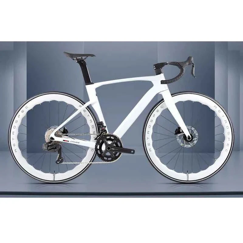 Twitter Full Carbon Road Bike Wireless Electronic Shifting WheelTop EDS TX 2X12 Speed Hydraulic Disc Brake Adult Men's Bicycle