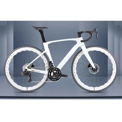 Twitter Full Carbon Road Bike Wireless Electronic Shifting WheelTop EDS TX 2X12 Speed Hydraulic Disc Brake Adult Men's Bicycle
