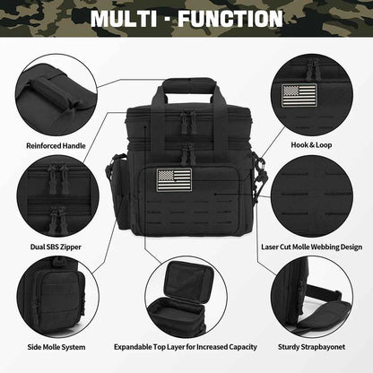 Men's Tactical Insulated Lunch Cooler Bag – Expandable 18L, Leak-Proof