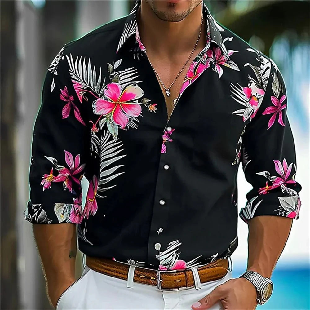 Men's casual shirts are fashionable, elegant, comfortable, slim and loose 2024 men's tops lightweight sports outdoor shirts