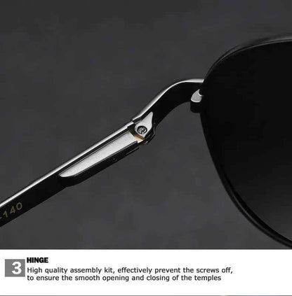Audi UV400 Polarized AntiGlare Retro Flight Sunglasses Glasses for Motorcycle Classic FrogEye Outdoor Glasses Men Women 558