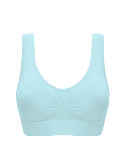 Sexy women push up BREAST bra big size backless bras plus size wireless brassiere breathable seamless bra 1pcs wfws01