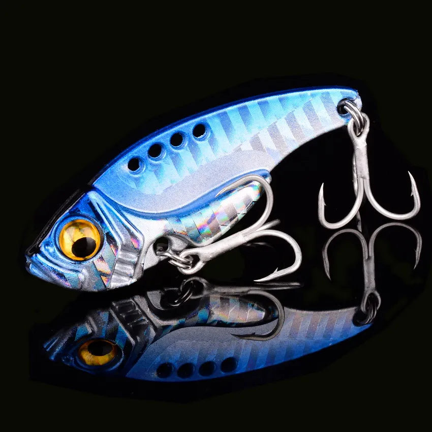 5pcs Metal VIB Fishing Lure Set – Vibration Spoon Hard Bait Crankbait Wobbler Swimbait Cicada 3/7/10/15/20g