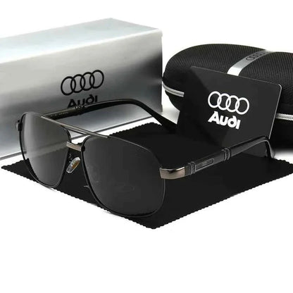 Audi Sunglasses Polarized UV400 Driving Sunglasses for Men/Women Square Frame Glasses Wholesale Gift for Auto Enthusiasts 5571