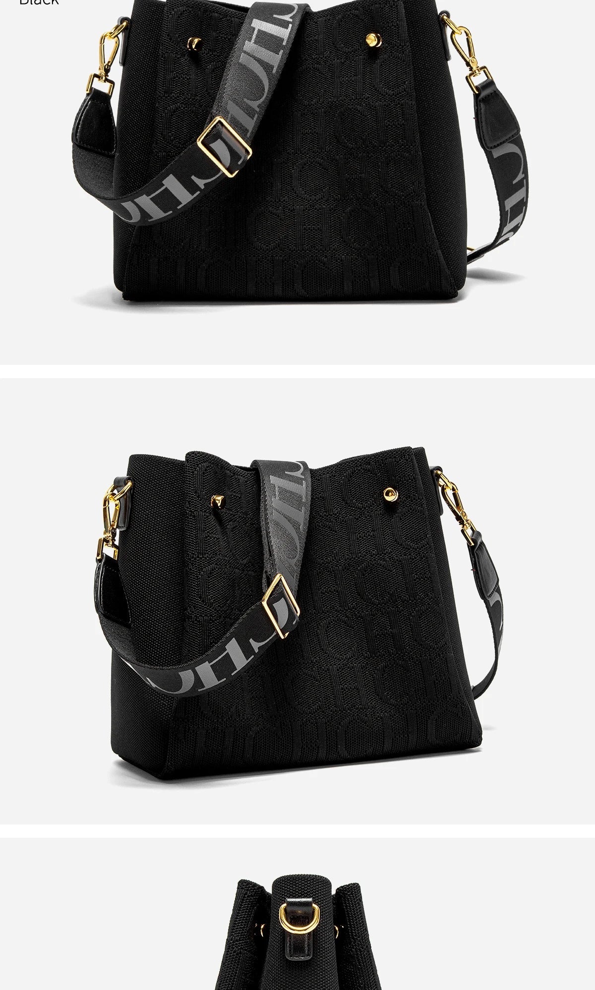 CH Crossbody Elegant Design Sense Letters Drawstring Design Brand Women's Bag Fashion Casual Hundred Women's Bag Crossbody
