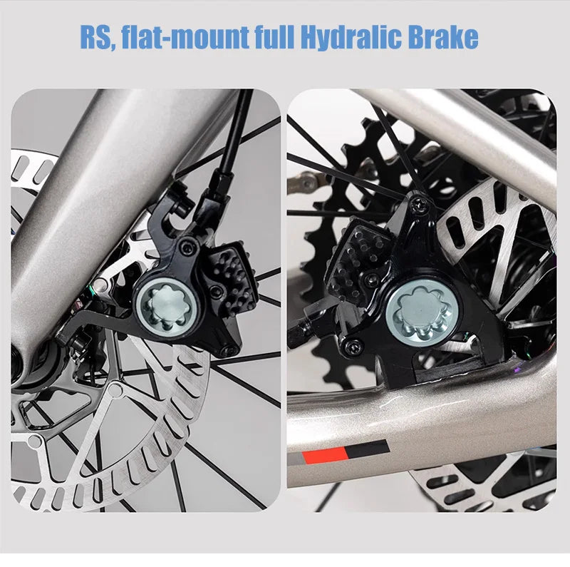 TWITTER Hot Selling V3 Gravel Bike 700X40C Carbon Fiber Road Bicycle RS-24 Speed Touring Bikes With Flat Handle For Men Women