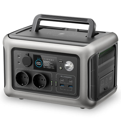ALLPOWERS R600 Portable Power Station – 299Wh 600W LiFePO4, Solar Ready, UPS, 5-Year Warranty