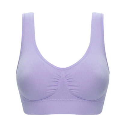 Sexy women push up BREAST bra big size backless bras plus size wireless brassiere breathable seamless bra 1pcs wfws01