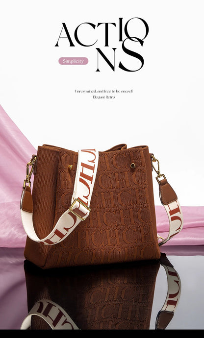 CH Crossbody Elegant Design Sense Letters Drawstring Design Brand Women's Bag Fashion Casual Hundred Women's Bag Crossbody