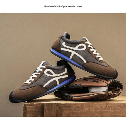 Men's Sporty Casual Shoes Summer 2025 New Model Large Size 45 Canvas Face Youth Student Breathable Leather plus Net Cloth