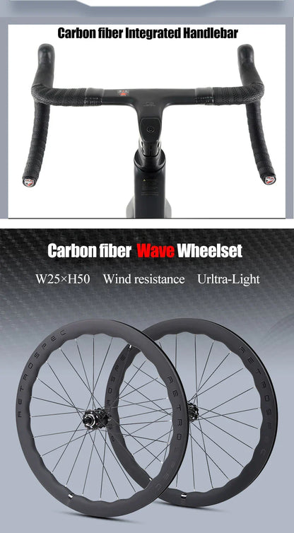 Twitter Full Carbon Road Bike Wireless Electronic Shifting WheelTop EDS TX 2X12 Speed Hydraulic Disc Brake Adult Men's Bicycle