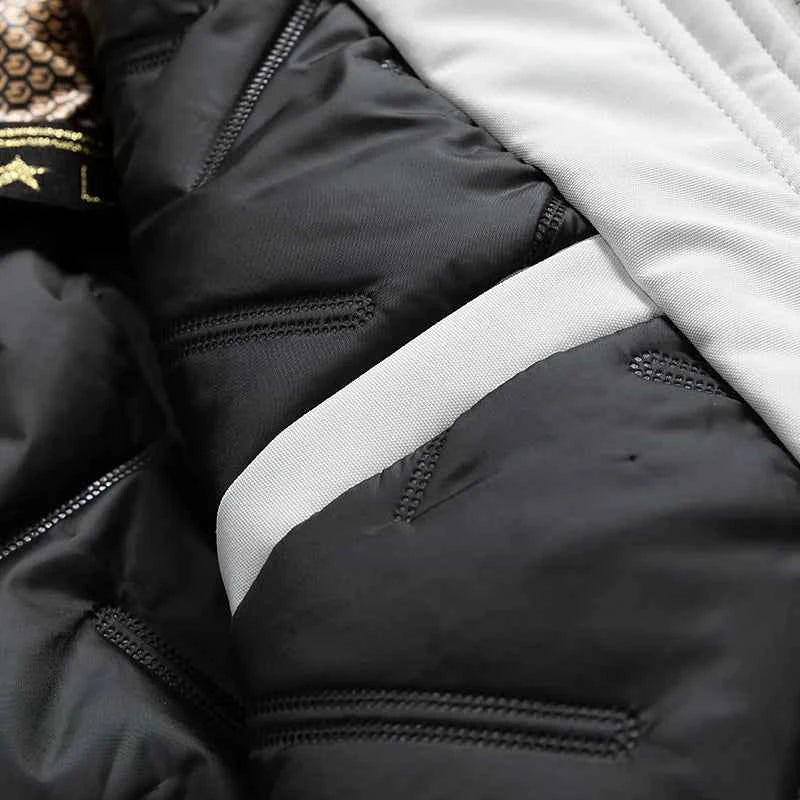 Men's Outdoor Sports and Leisure Windproof Breathable Thick Cotton Baseball Jacket Fashionable Cool Warm Cotton Jacket