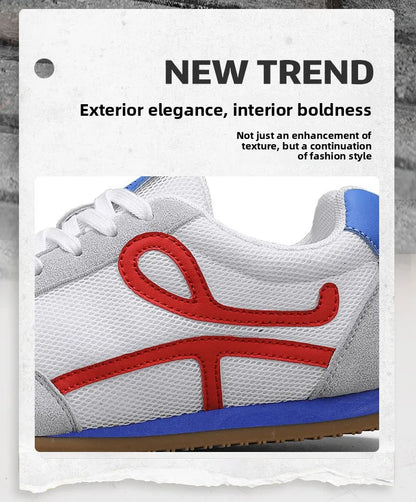 Men's Sporty Casual Shoes Summer 2025 New Model Large Size 45 Canvas Face Youth Student Breathable Leather plus Net Cloth