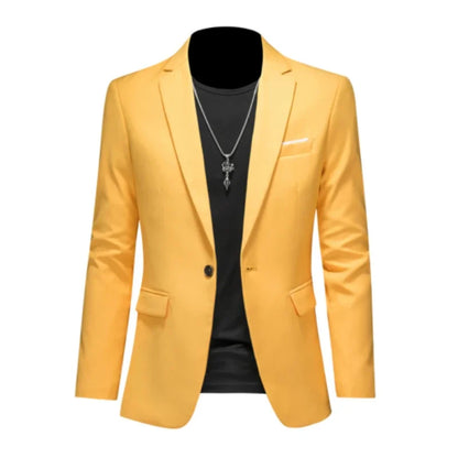 Boutique Fashion Suit Men's Slim Groom Wedding Suit Jacket Business Office Suit Casual Solid Color Suit Jacket
