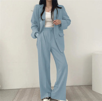 Fall Fashion Long Sleeve Blazer Mujer Pant Sets Blazers Women 2024 Casual Womens 2 Piece Outfit Set Suits Outwear