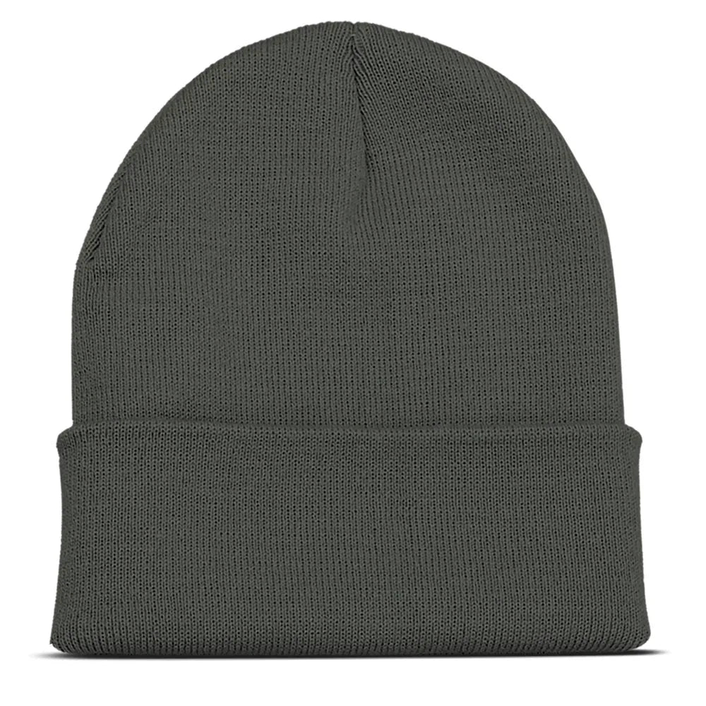 Custom Embroidery Design Logo Text Name Beanies Hats for Men Women Warm Winter Knit Cuff Beanie Cap Wholesale Dropshipping