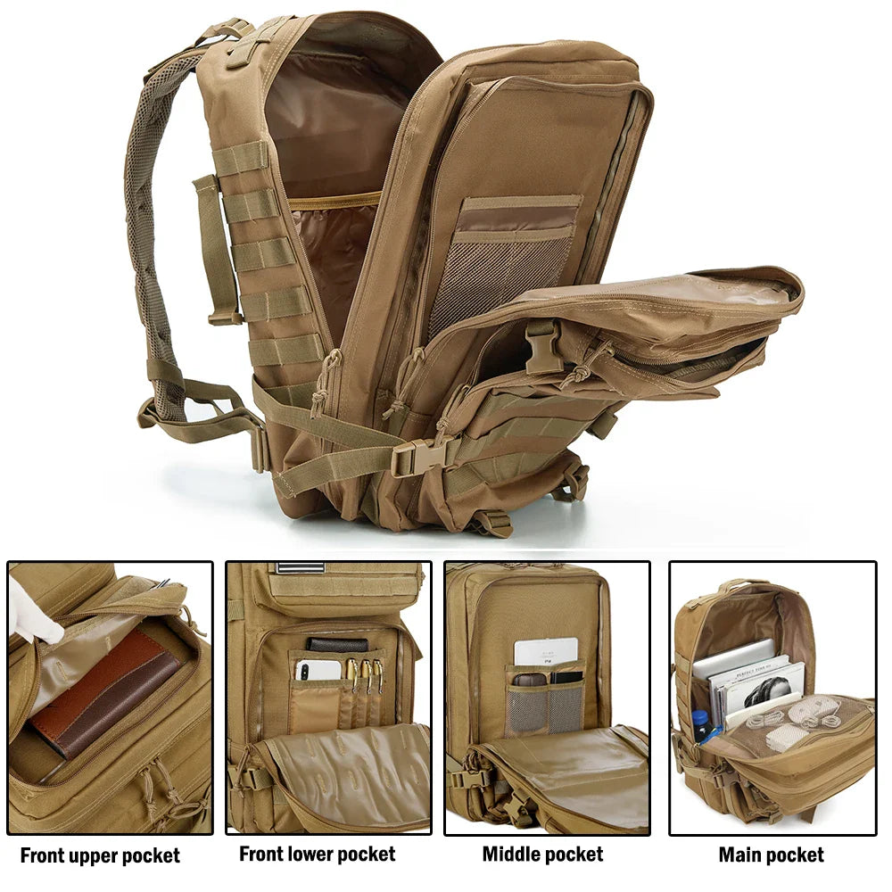 Men's Tactical Backpack – Outdoor Travel Bag for Camping, Hiking & Hunting