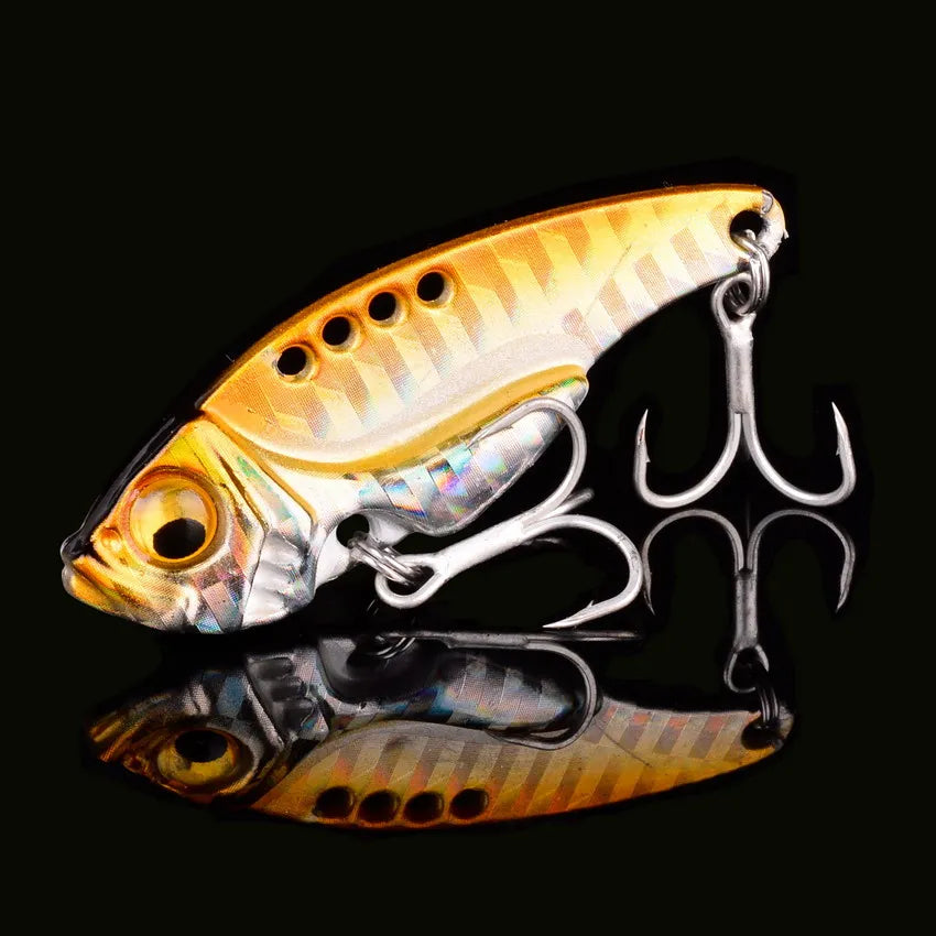 5pcs Metal VIB Fishing Lure Set – Vibration Spoon Hard Bait Crankbait Wobbler Swimbait Cicada 3/7/10/15/20g