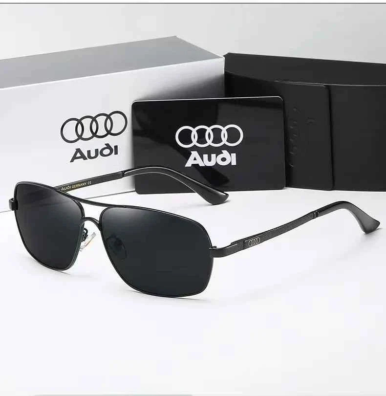Audi Sunglasses Polarized UV400 Driving Sunglasses for Men/Women Square Frame Glasses Wholesale Gift for Auto Enthusiasts 5571