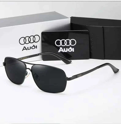 Audi Sunglasses Polarized UV400 Driving Sunglasses for Men/Women Square Frame Glasses Wholesale Gift for Auto Enthusiasts 5571