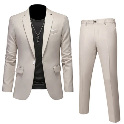 2024 High Quality Handsome Groom wedding party casual set