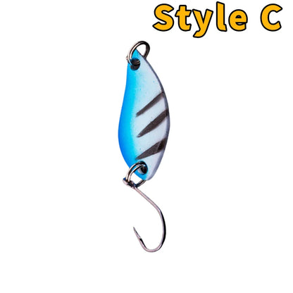 Metal Spoon Fishing Lure – Wobbler Jigging Bait, 2.5g/3.5g/5g, 12 Color Styles