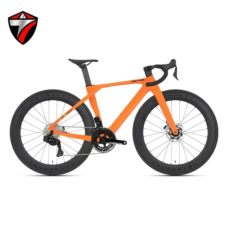 TWITTER T10pro Full Carbon Road Bike – EDS TX7100 24-Speed Electronic Shifting, 700C