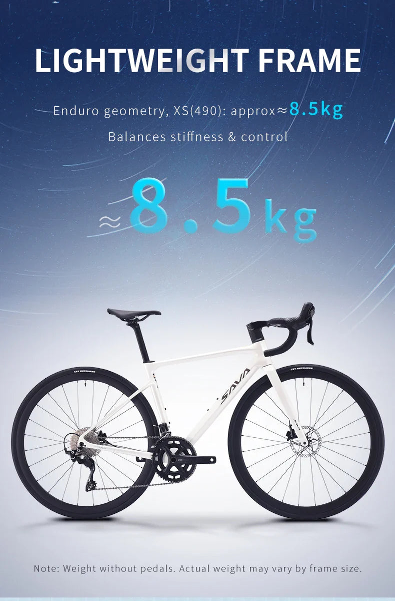 SAVA EX7-S 2026 Adult Road Bike, Aluminum Frame, TIAGRA R4700 20-Speed Drivetrain, 700C Adults Bicycle