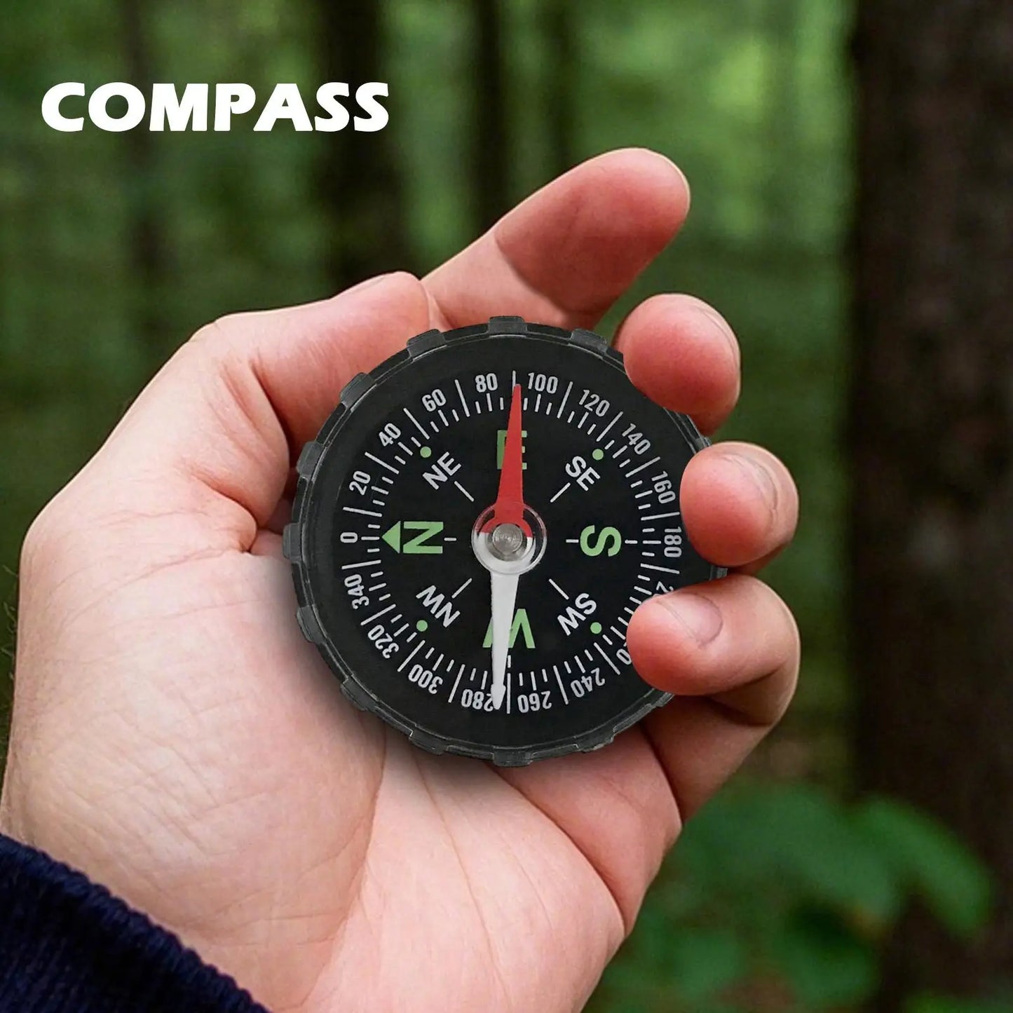 Waterproof Hiking Compass – Multifunctional Sighting Navigation for Survival, Mountaineering & Boating