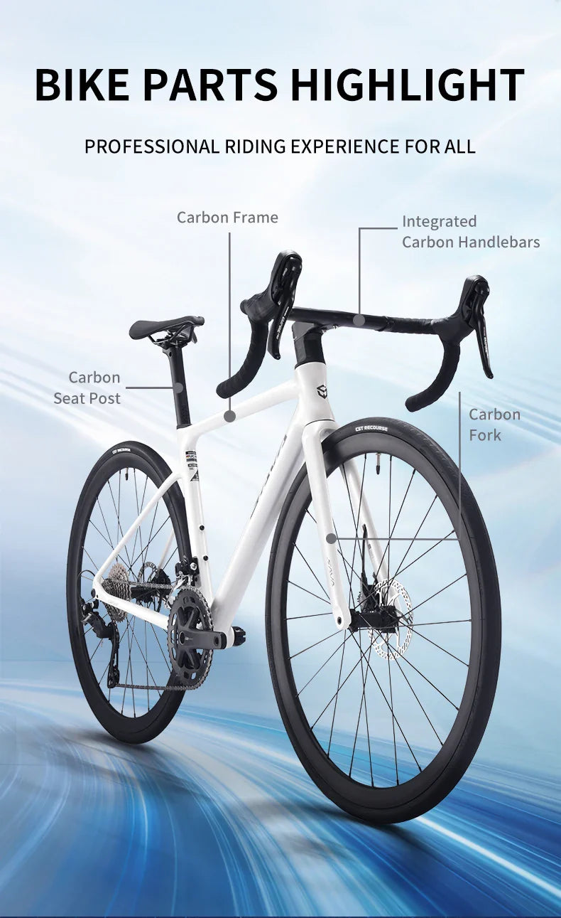 SAVA EX7-S 2026 Adult Road Bike, Aluminum Frame, TIAGRA R4700 20-Speed Drivetrain, 700C Adults Bicycle