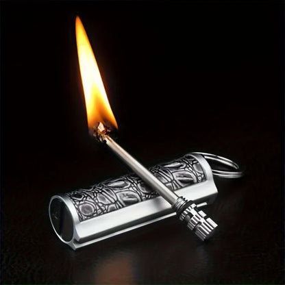 Vintage Permanent Lighter 10000Strikes Flint Metal Match Waterproof Reusable Fire Starter Portable Outdoor Camping Ignition Tool