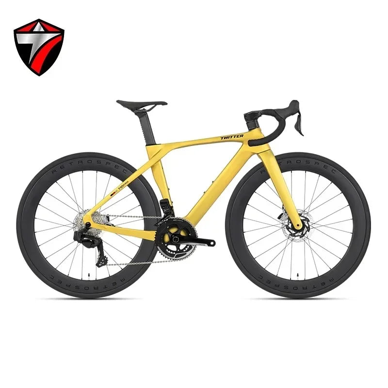 TWITTER T10pro Full Carbon Road Bike – EDS TX7100 24-Speed Electronic Shifting, 700C