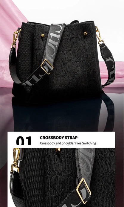 CH Crossbody Elegant Design Sense Letters Drawstring Design Brand Women's Bag Fashion Casual Hundred Women's Bag Crossbody